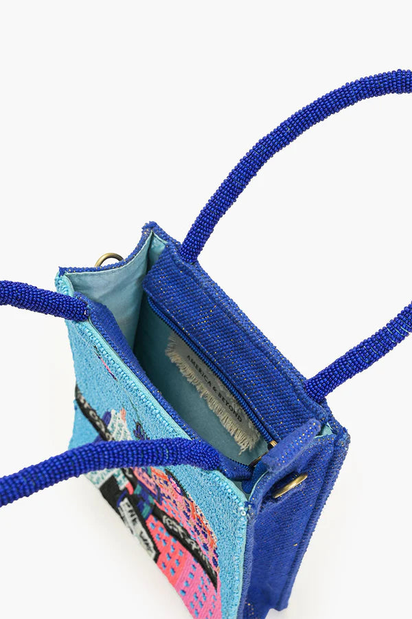 BROADWAY NIGHTS BEADED TOP HANDLE BAG