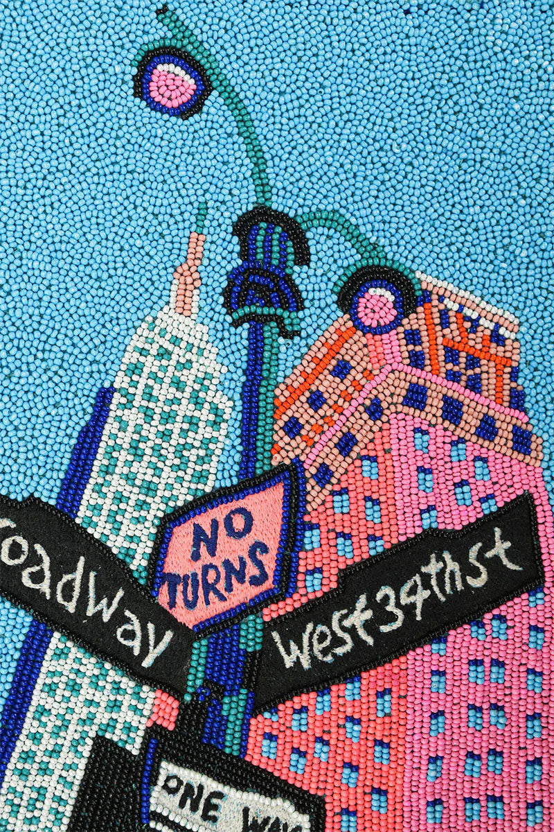 BROADWAY NIGHTS BEADED TOP HANDLE BAG