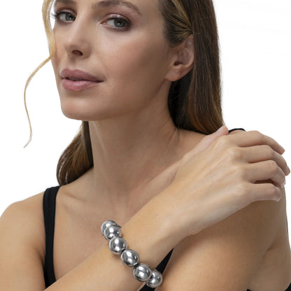 Large Spheres Elastic Bracelet