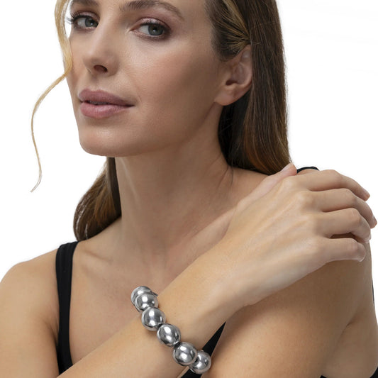 Large Spheres Elastic Bracelet