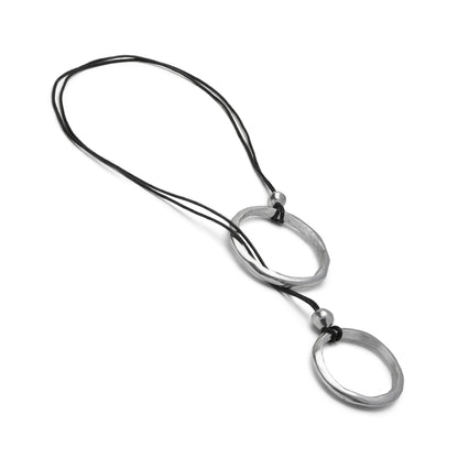2 Sliding Circles Necklace