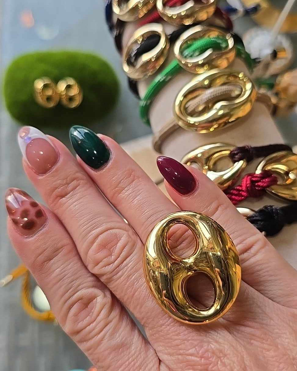 Nautic Chunky Link Ring