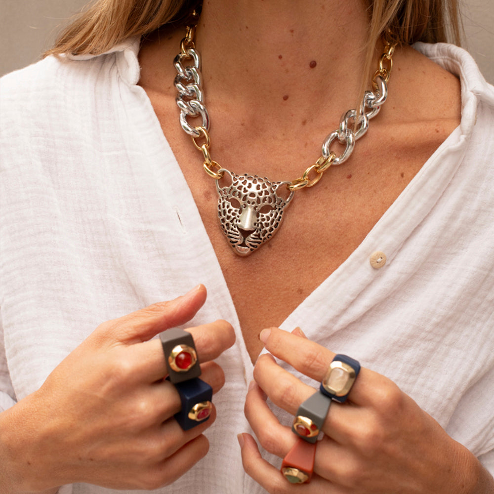 "Poderosa Silver&Gold" Necklace