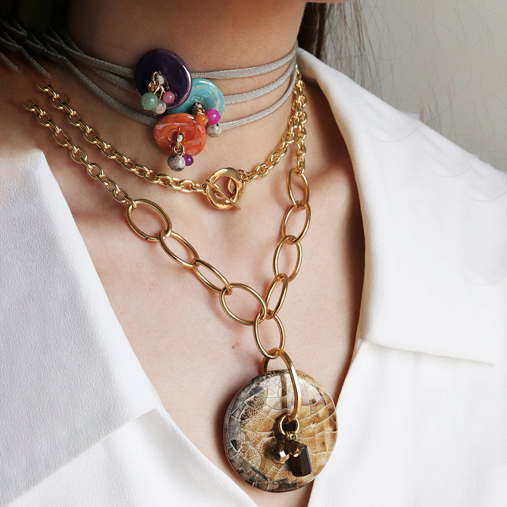 "Dué Clay" Choker Necklace/ Bracelet