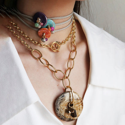 "Dué Clay" Choker Necklace/ Bracelet