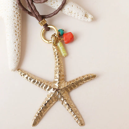 "Serenidad Estrella Monsul" Long Necklace