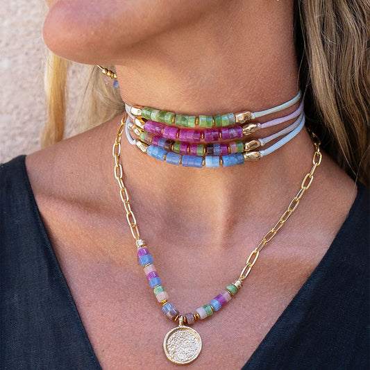 "Dué Roun Liso" Choker Necklace/ Bracelet