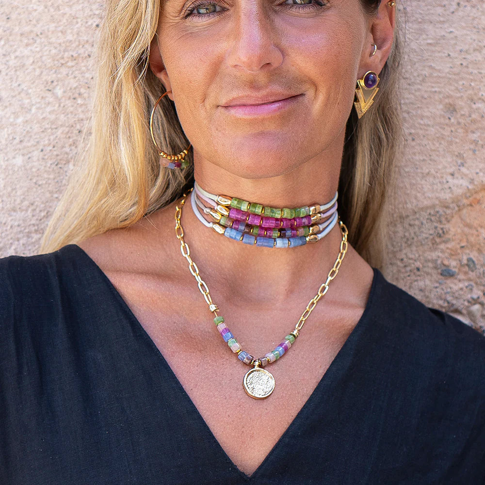 "Dué Roun Liso" Choker Necklace/ Bracelet