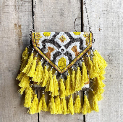 Cali Bag - Yellow Raffia