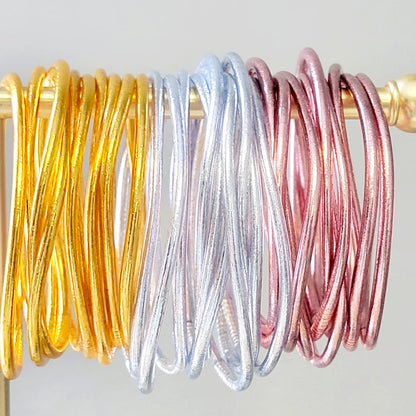 "Bless" Thin Bangle Bracelets