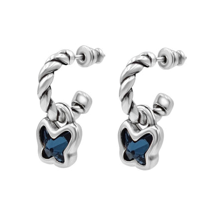 "Butterfly" Hoop Earrings