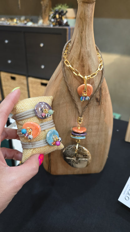 "Dué Clay" Choker Necklace/ Bracelet