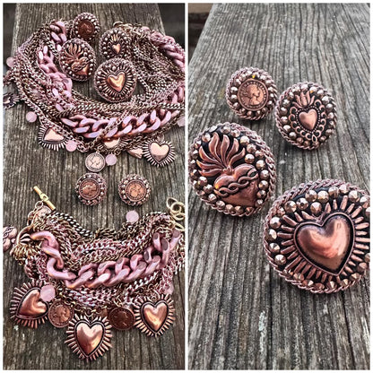 Bronze Hearts & Coins