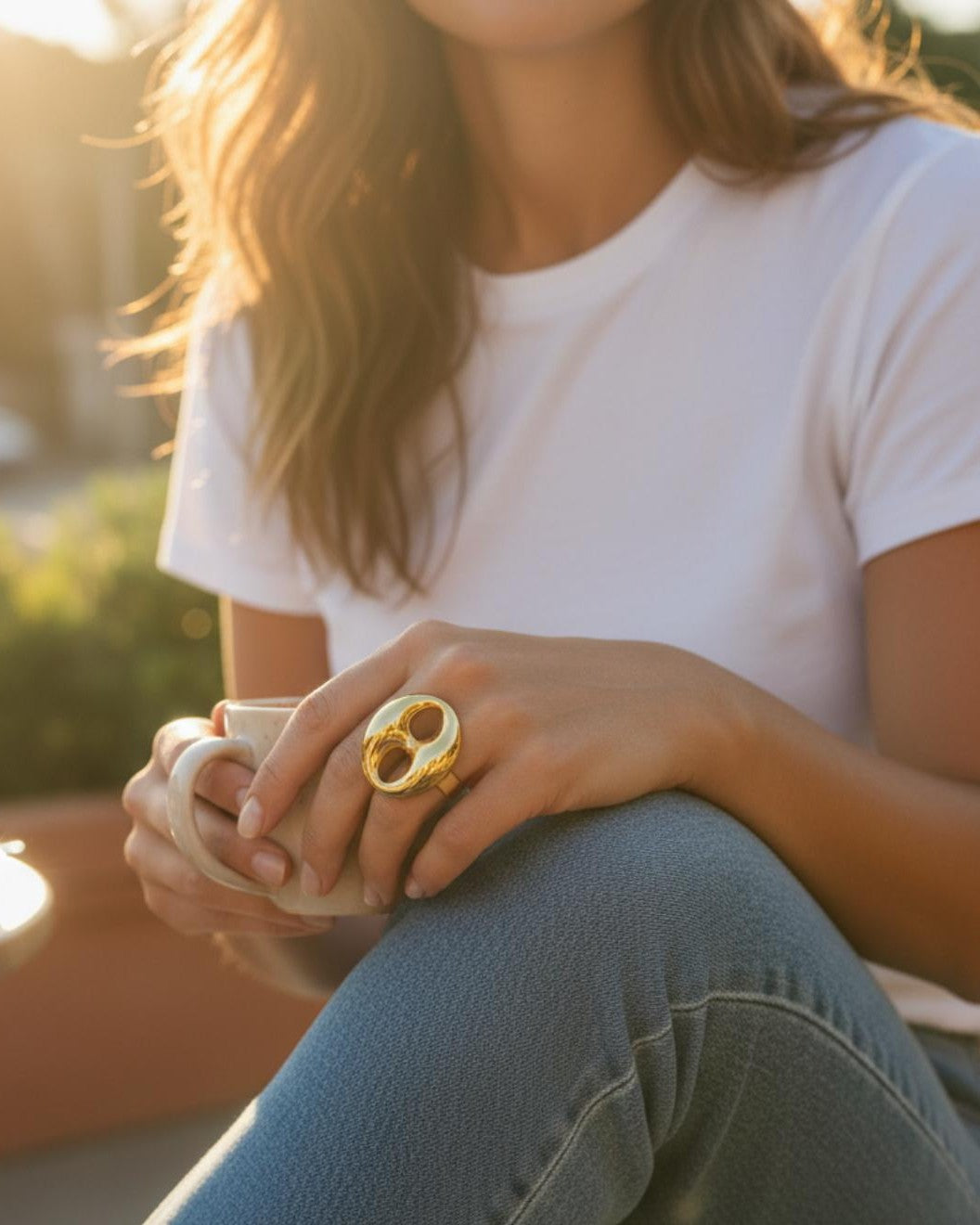 Nautic Chunky Link Ring