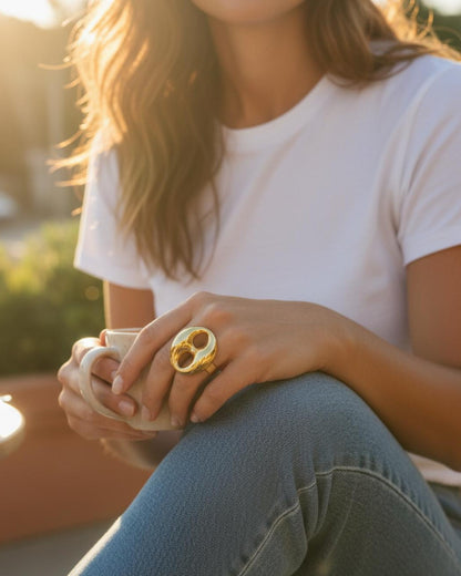 Nautic Chunky Link Ring