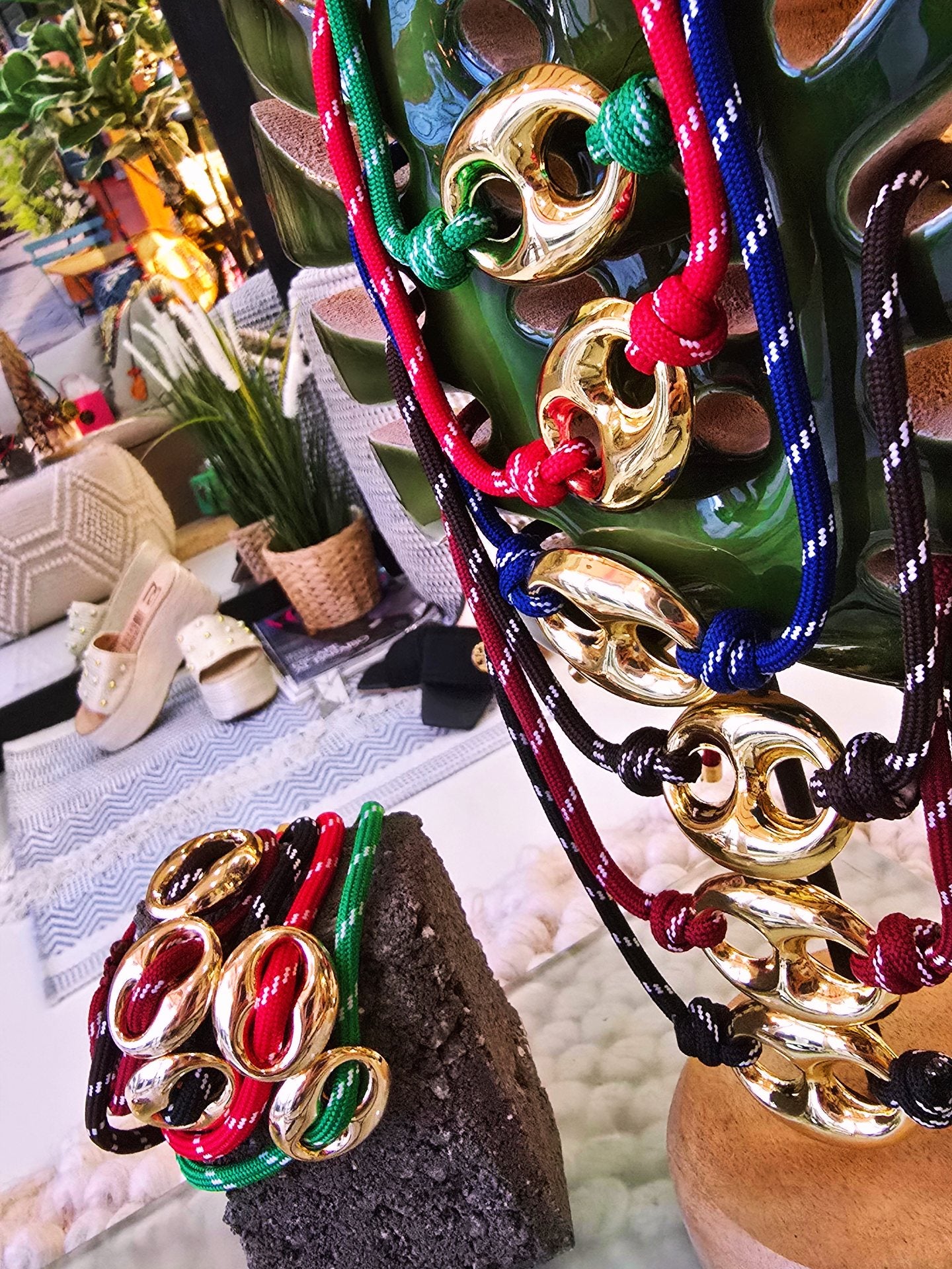 Nautic Chunky Link Necklace or Wrap-around bracelet