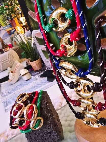 Nautic Chunky Link Necklace or Wrap-around bracelet