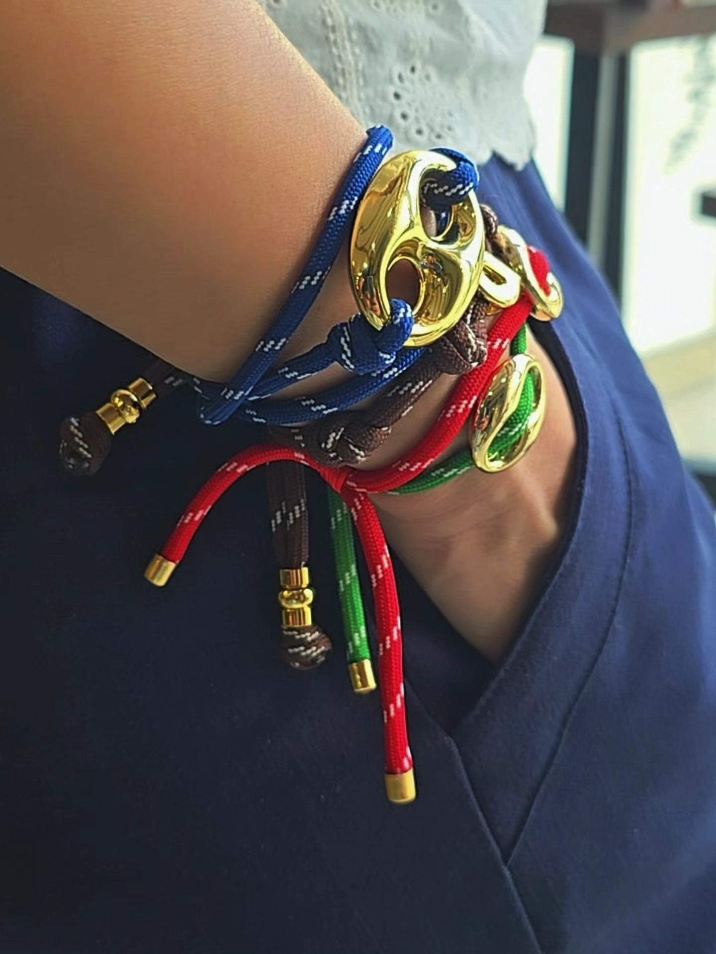 Nautic Chunky Link Necklace or Wrap-around bracelet