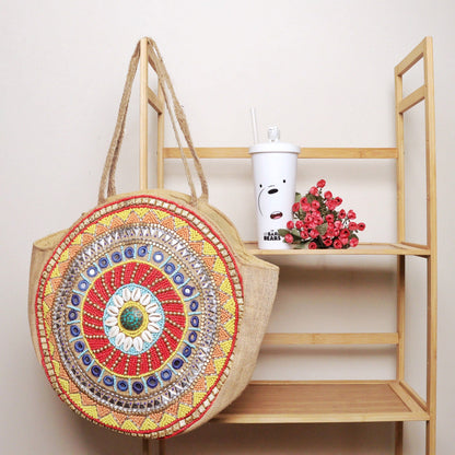 Hamsa Round - Tote Bag