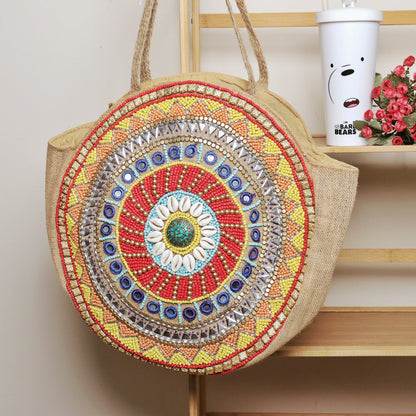 Hamsa Round - Tote Bag