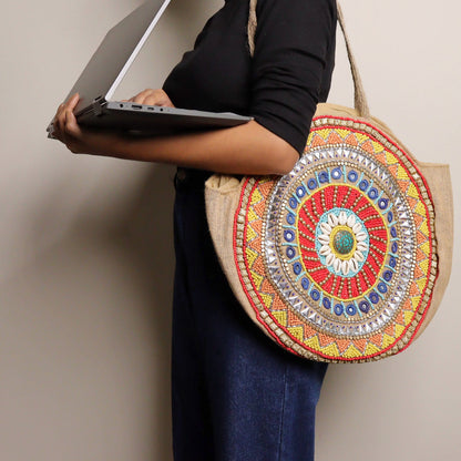Hamsa Round - Tote Bag