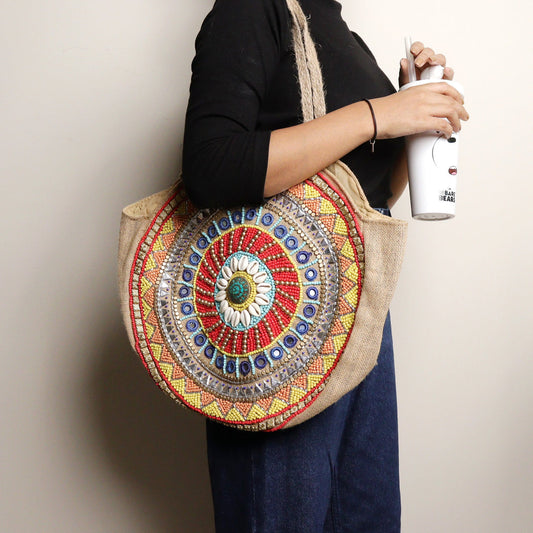 Hamsa Round - Tote Bag