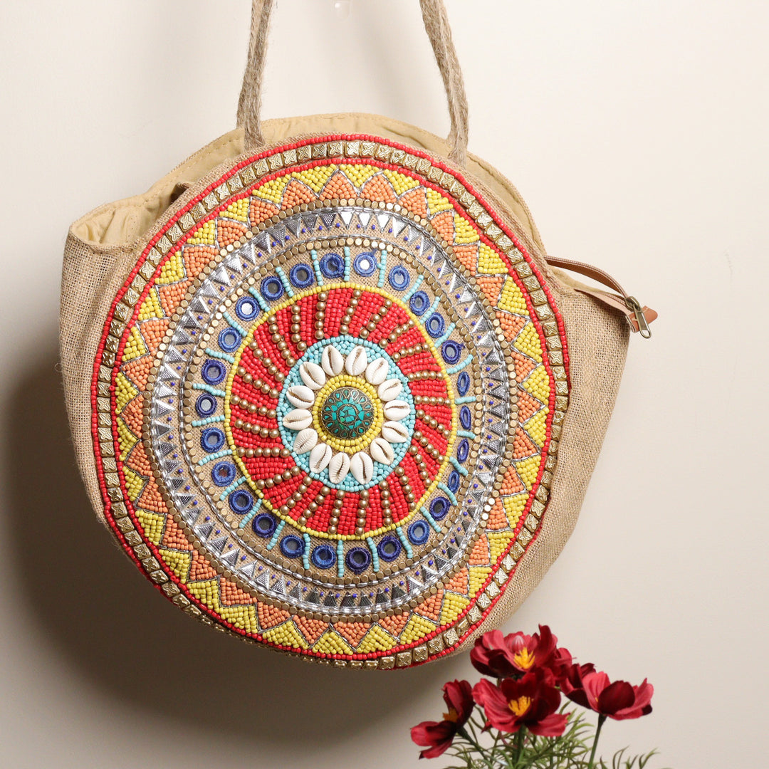 Hamsa Round - Tote Bag