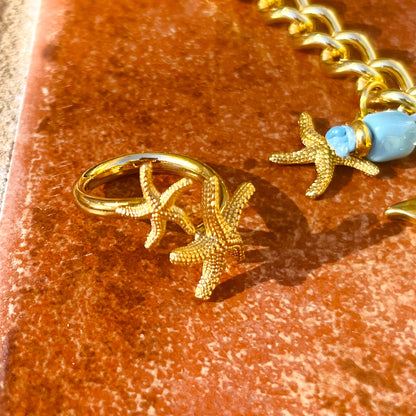 "Summer" Starfish Ring