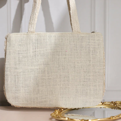 Bonita White Jute Coin