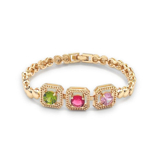 Three Color Crystals Bracelet