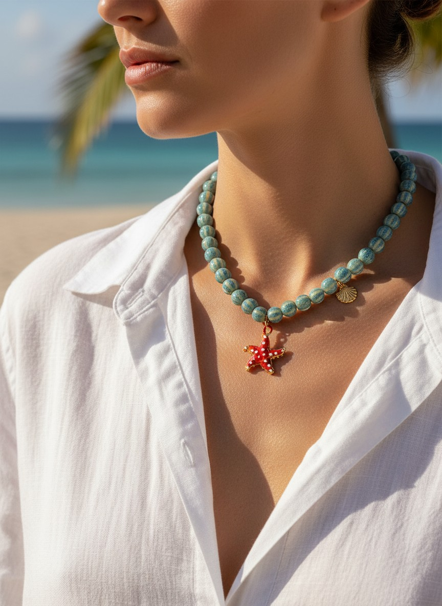 Glass Summer Necklaces
