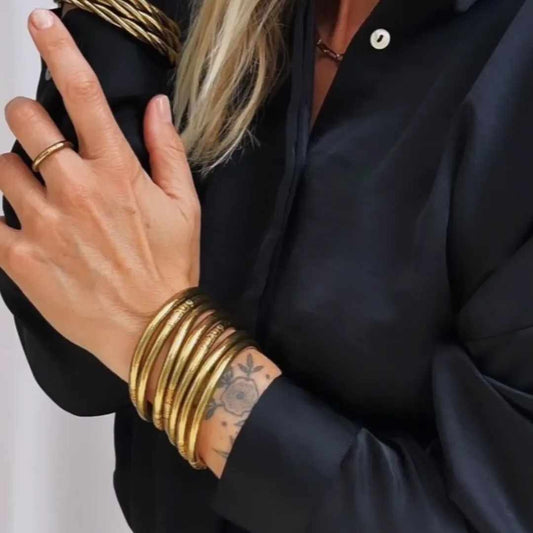 "Bless" Bangle Bracelet