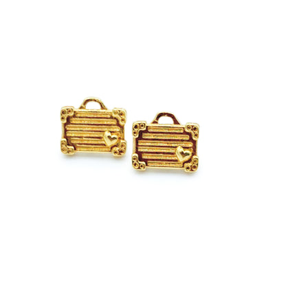 "Fly with me" Suitcase Earrings