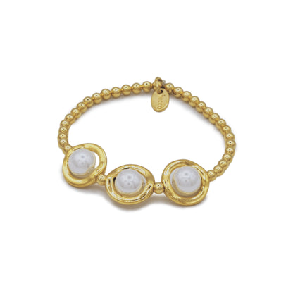 "Basic" 3 Pearl Bracelet