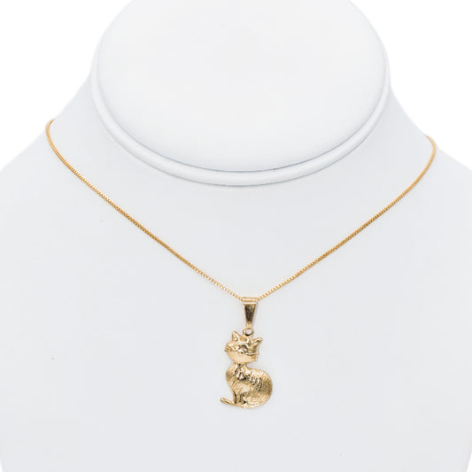 Gold Cat Necklace