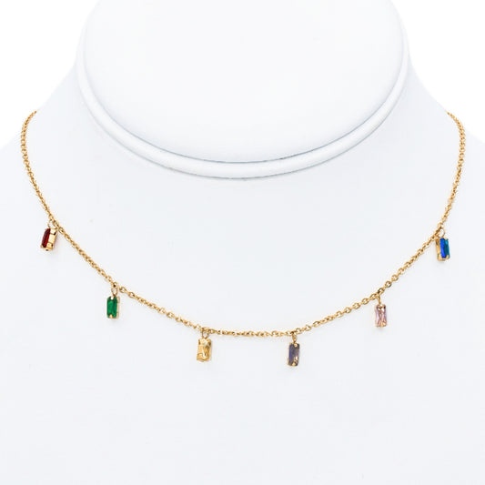 Colorful Rhinestones Necklace