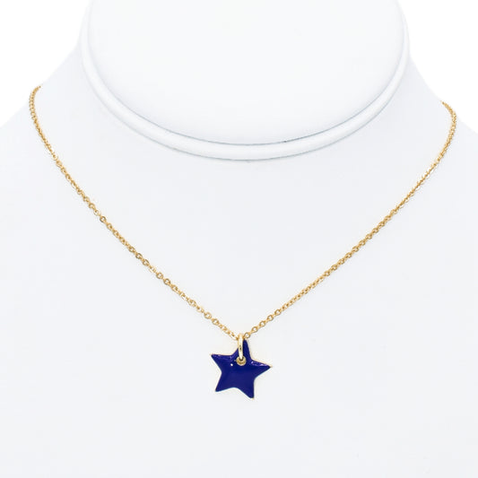 Blue Star Necklace