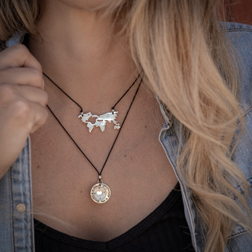 Map Silhouette Necklace
