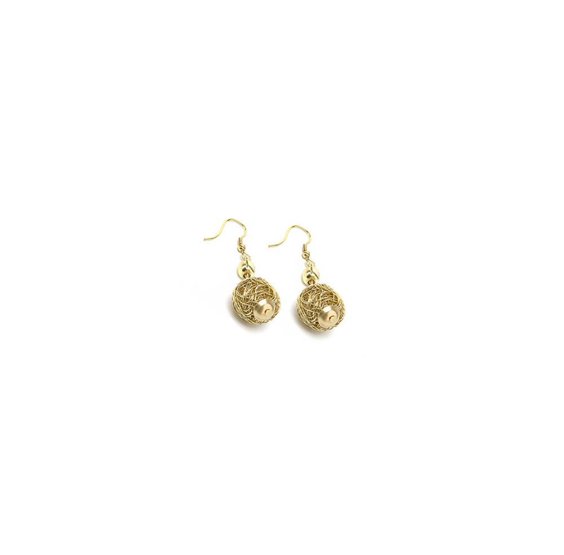 Microstring Sphere Earrings