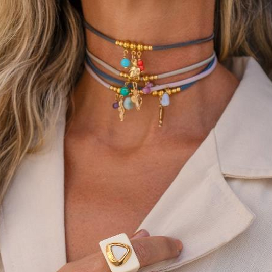 "Dué Atida Summer" Choker Necklace/ Bracelet