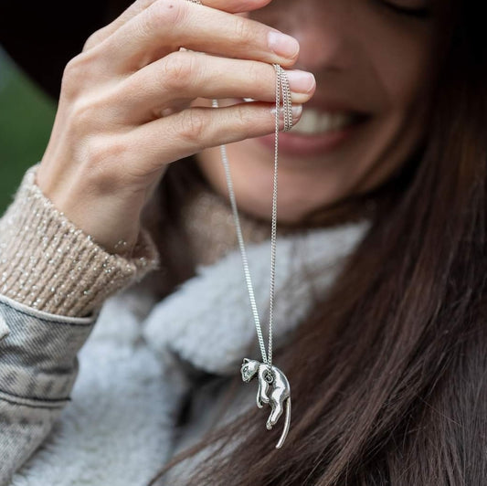 Hanging Cat Necklace