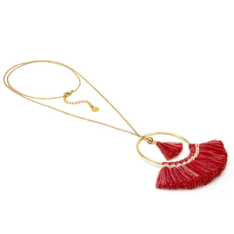 Hoop Fan Necklace