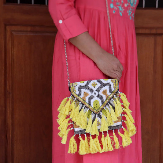 Cali Bag - Yellow Raffia