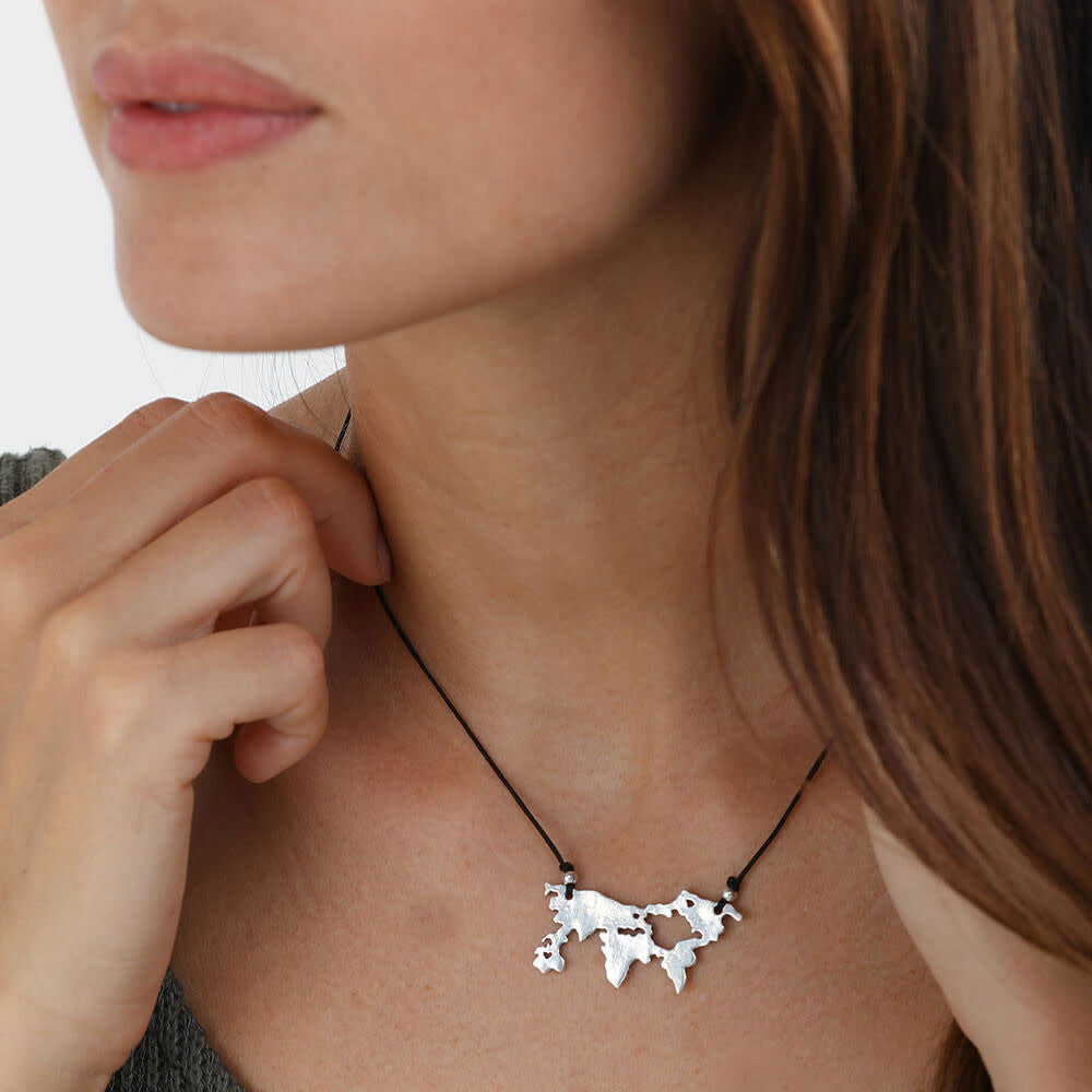 Map Silhouette Necklace
