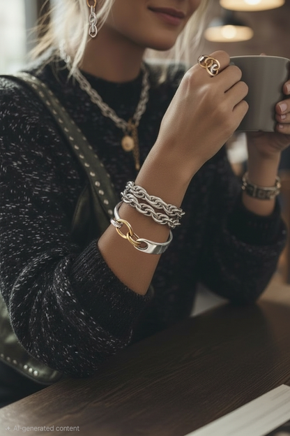 "Caótica" Bangle Bracelet