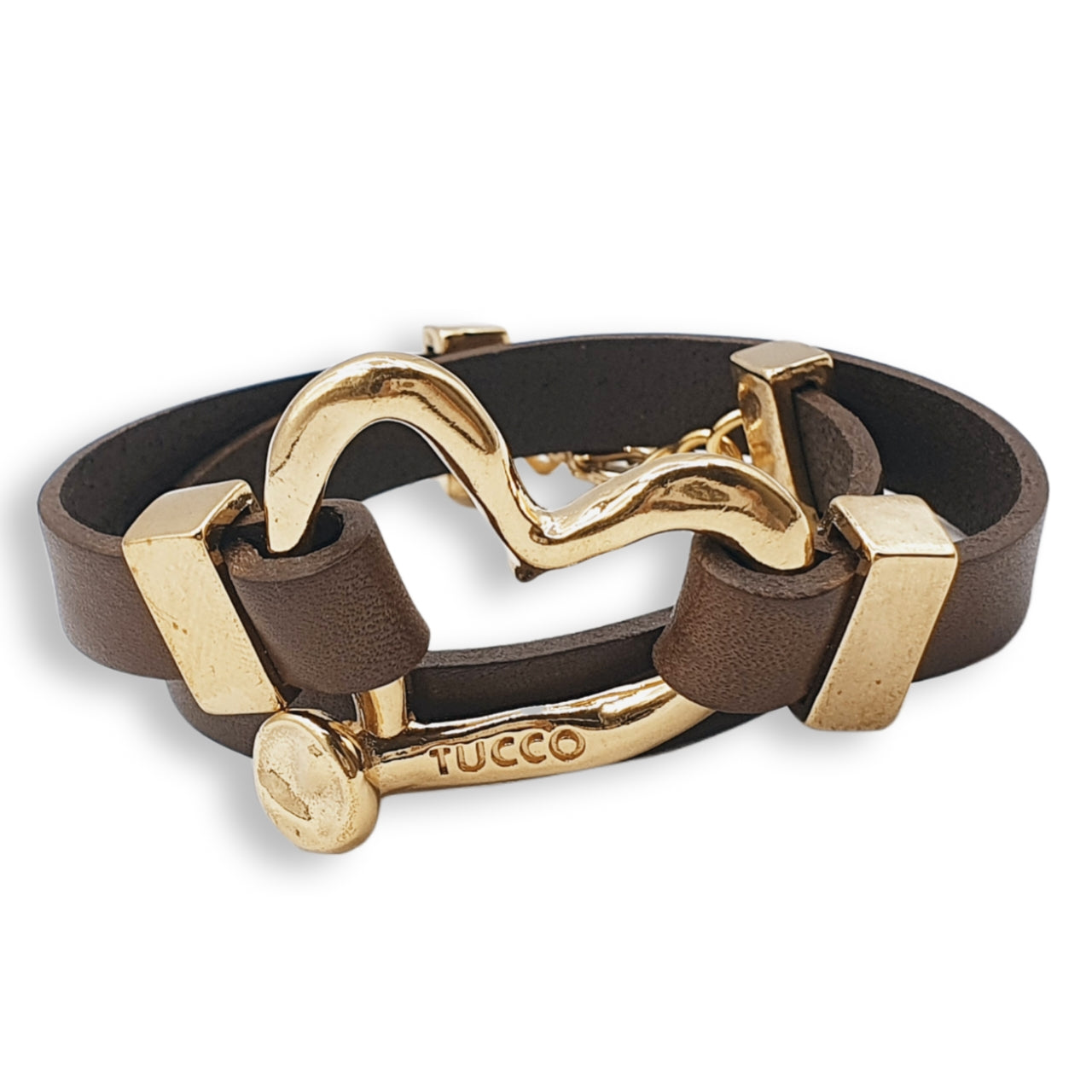 "Open Heart" Leather Bracelet
