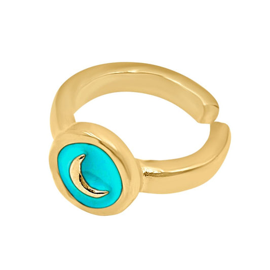 "Moon" Gold Ring