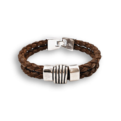 "Double Braided" Leather Bracelet