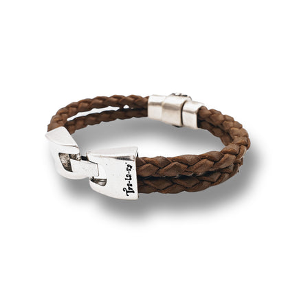 "Double Braided" Leather Bracelet