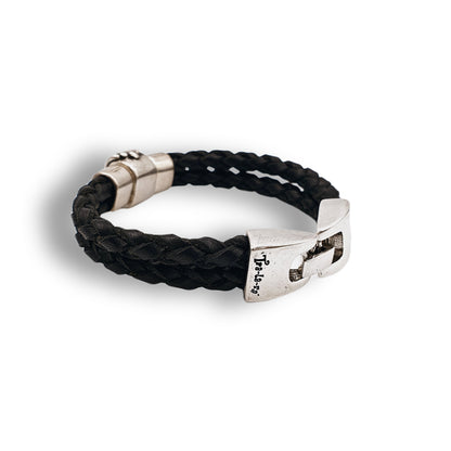 "Double Braided" Leather Bracelet